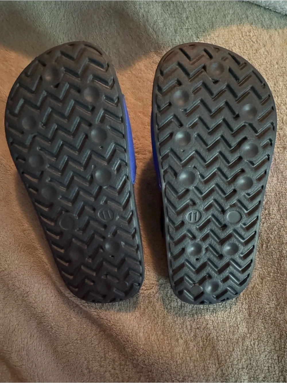 The Children's Place Blue Dino 'Roar' Slide Sandals